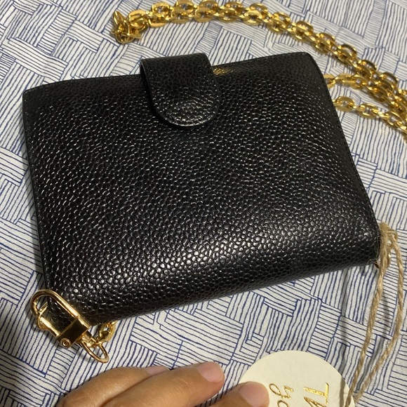 Chanel caviar wallet -converted to a WOC. Small and there is an insert included - Picture 3 of 17
